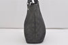 Authentic GUCCI Vintage Shoulder Tote Bag GG Canvas Leather 31244 Black 5370I