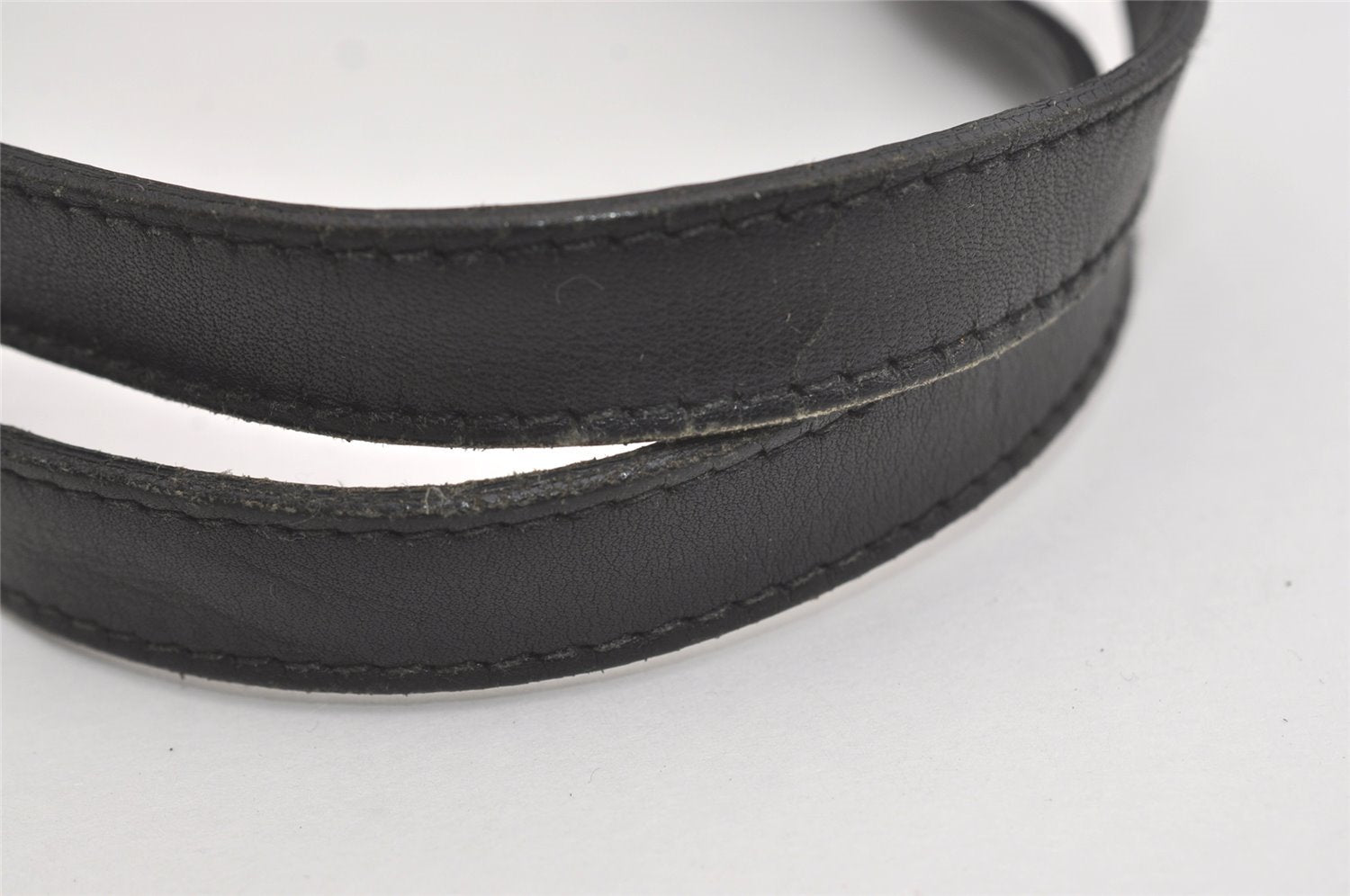 Authentic GUCCI Vintage Shoulder Tote Bag GG Canvas Leather 31244 Black 5370I