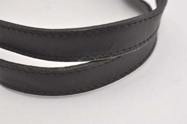 Authentic GUCCI Vintage Shoulder Tote Bag GG Canvas Leather 31244 Black 5370I