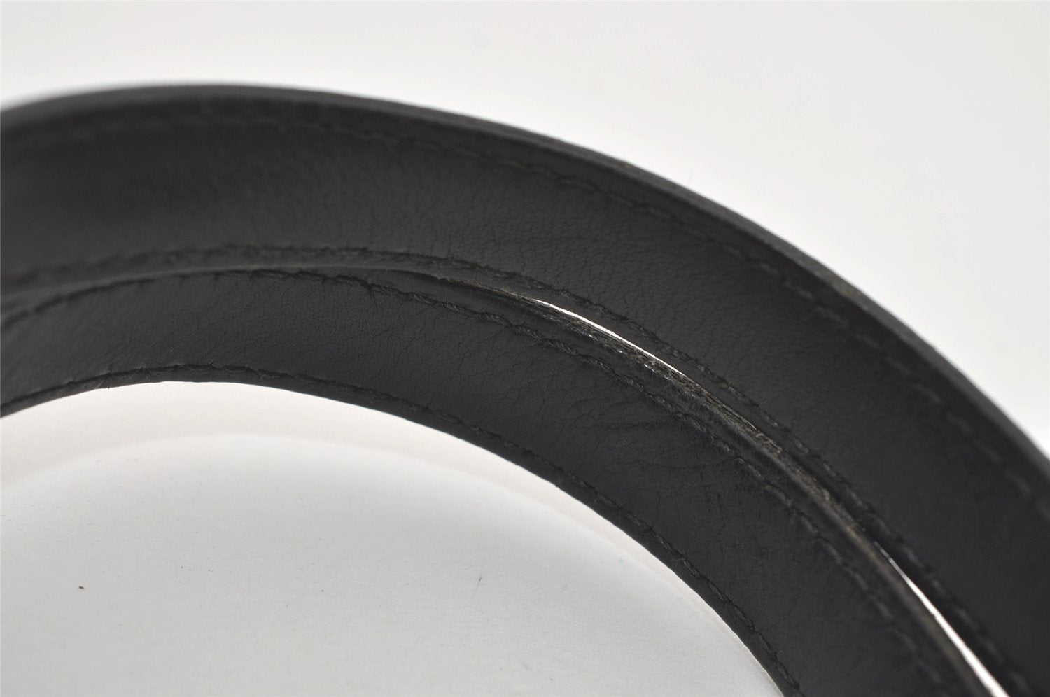 Authentic GUCCI Vintage Shoulder Tote Bag GG Canvas Leather 31244 Black 5370I