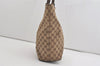 Authentic GUCCI Vintage Shoulder Tote Bag GG Canvas Leather 31243 Brown 5371I