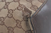 Authentic GUCCI Vintage Shoulder Tote Bag GG Canvas Leather 31243 Brown 5371I