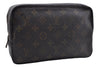 Auth Louis Vuitton Monogram Trousse Toilette 23 Clutch Hand Bag M47524 LV 5372D