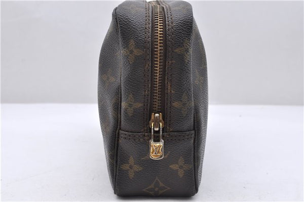 Auth Louis Vuitton Monogram Trousse Toilette 23 Clutch Hand Bag M47524 LV 5372D
