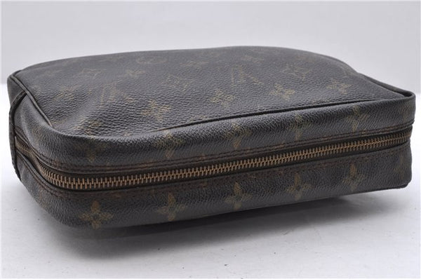 Auth Louis Vuitton Monogram Trousse Toilette 23 Clutch Hand Bag M47524 LV 5372D