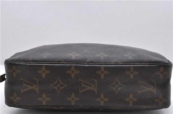 Auth Louis Vuitton Monogram Trousse Toilette 23 Clutch Hand Bag M47524 LV 5372D