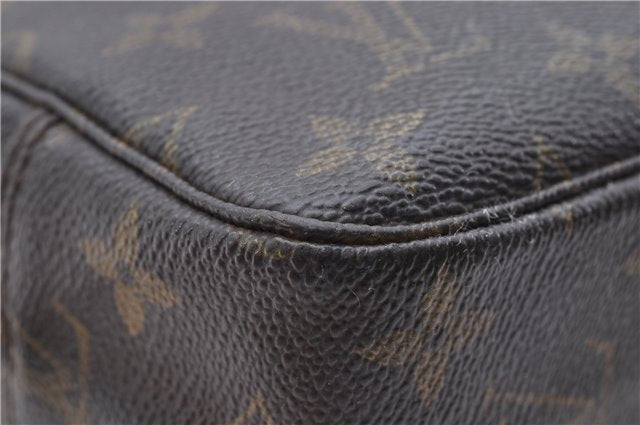 Auth Louis Vuitton Monogram Trousse Toilette 23 Clutch Hand Bag M47524 LV 5372D