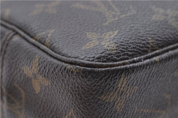Auth Louis Vuitton Monogram Trousse Toilette 23 Clutch Hand Bag M47524 LV 5372D