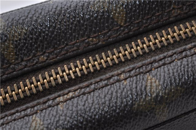 Auth Louis Vuitton Monogram Trousse Toilette 23 Clutch Hand Bag M47524 LV 5372D