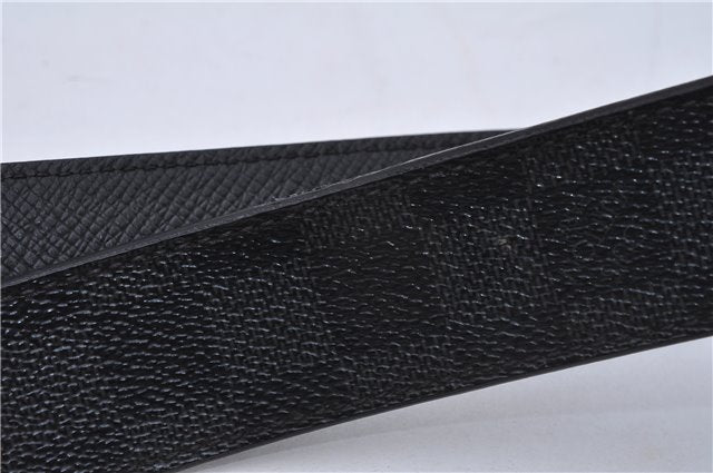 Auth Louis Vuitton Damier Graphite Ceinture Inventeur Belt 37.4