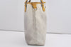 Authentic GUCCI Vintage Shoulder Tote Bag GG PVC Leather 189896 White 5372I