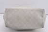 Authentic GUCCI Vintage Shoulder Tote Bag GG PVC Leather 189896 White 5372I