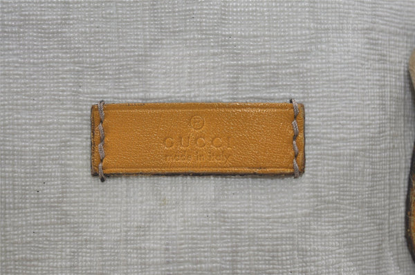 Authentic GUCCI Vintage Shoulder Tote Bag GG PVC Leather 189896 White 5372I