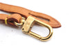 Auth Louis Vuitton Leather Strap For Pochette Accessoires Beige 13.8" LV 5373E