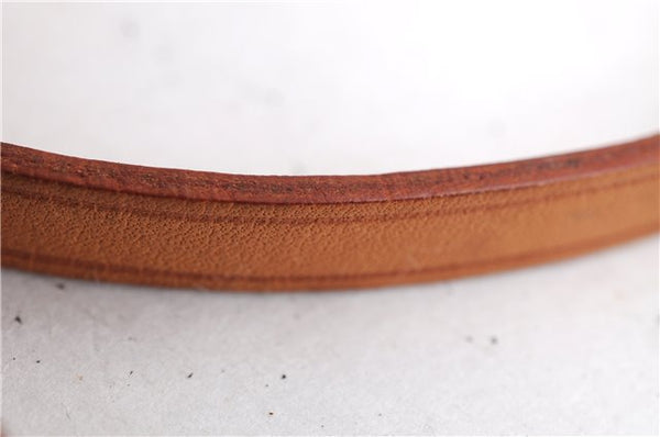 Auth Louis Vuitton Leather Strap For Pochette Accessoires Beige 13.8" LV 5373E