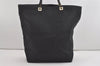 Authentic GUCCI Vintage Shoulder Tote Bag GG Canvas Leather 0021097 Black 5373I