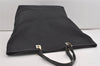 Authentic GUCCI Vintage Shoulder Tote Bag GG Canvas Leather 0021097 Black 5373I