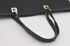 Authentic GUCCI Vintage Shoulder Tote Bag GG Canvas Leather 0021097 Black 5373I