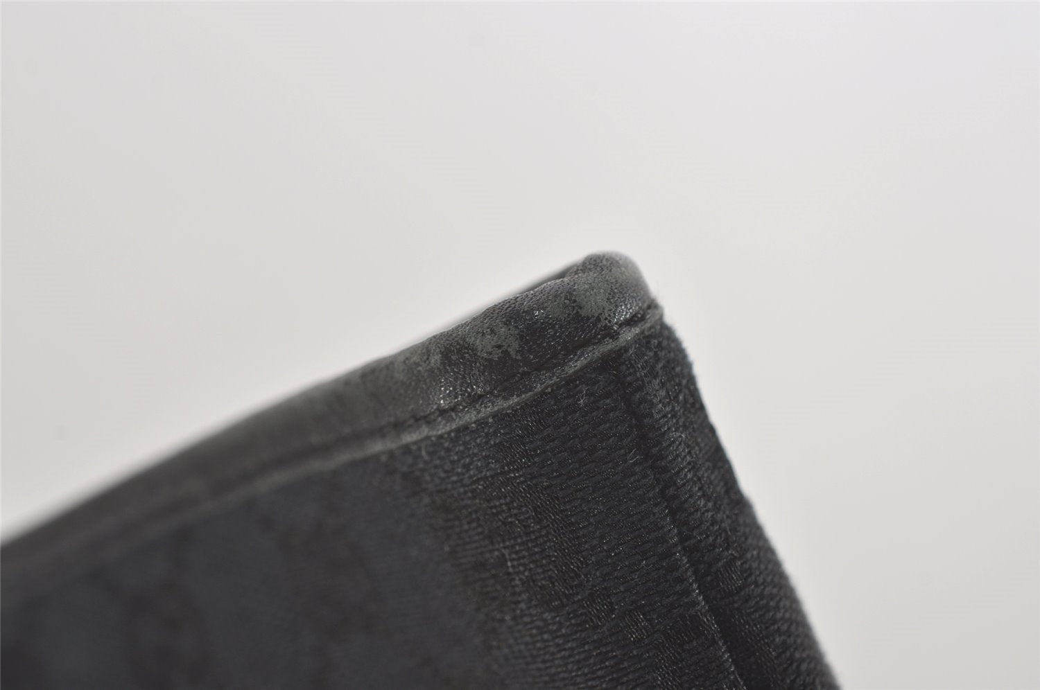 Authentic GUCCI Vintage Shoulder Tote Bag GG Canvas Leather 0021097 Black 5373I