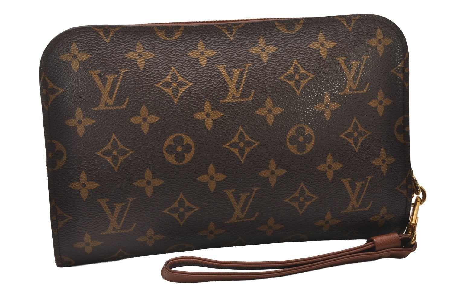 Authentic Louis Vuitton Monogram Orsay Clutch Hand Bag Purse M51790 LV 5374I