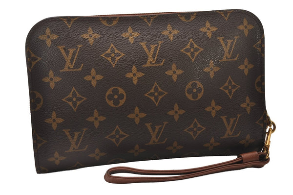 Authentic Louis Vuitton Monogram Orsay Clutch Hand Bag Purse M51790 LV 5374I