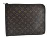 Authentic Louis Vuitton Monogram Poche Documents Document Case M53400 LV 5375D