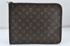 Authentic Louis Vuitton Monogram Poche Documents Document Case M53400 LV 5375D