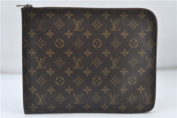 Authentic Louis Vuitton Monogram Poche Documents Document Case M53400 LV 5375D