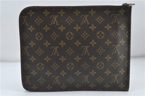 Authentic Louis Vuitton Monogram Poche Documents Document Case M53400 LV 5375D