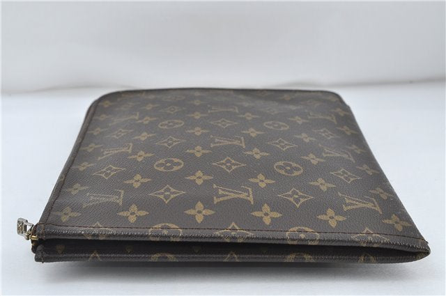 Authentic Louis Vuitton Monogram Poche Documents Document Case M53400 LV 5375D