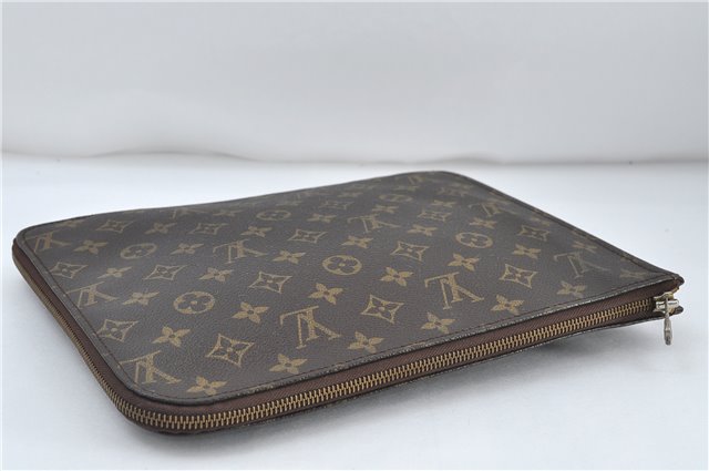 Authentic Louis Vuitton Monogram Poche Documents Document Case M53400 LV 5375D