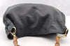 Authentic GUCCI Bamboo 2Way Shoulder Hand Bag Leather Black Junk 5376I