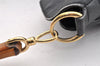 Authentic GUCCI Bamboo 2Way Shoulder Hand Bag Leather Black Junk 5376I