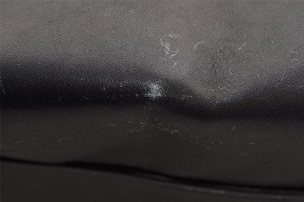 Authentic GUCCI Bamboo 2Way Shoulder Hand Bag Leather Black Junk 5376I