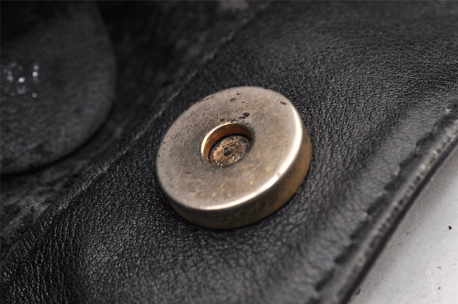 Authentic GUCCI Bamboo 2Way Shoulder Hand Bag Leather Black Junk 5376I