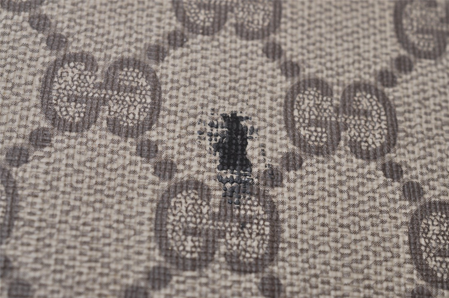 Authentic GUCCI 2Way Shoulder Clutch Bag Purse GG PVC Leather Brown Junk 5378I