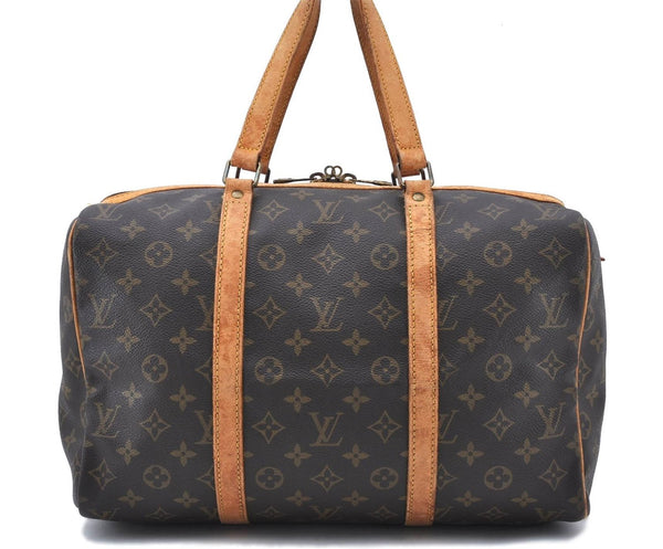 Authentic LOUIS VUITTON Monogram Sac Souple 35 Hand Boston Bag M41626 LV 5379C