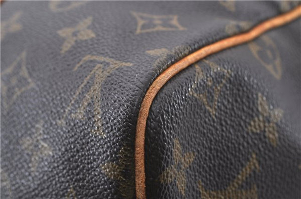 Authentic LOUIS VUITTON Monogram Sac Souple 35 Hand Boston Bag M41626 LV 5379C