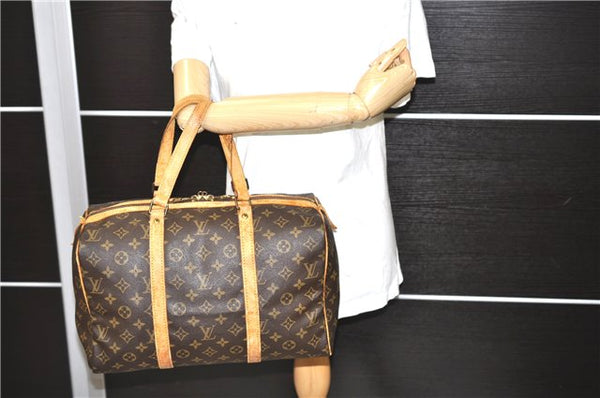 Authentic LOUIS VUITTON Monogram Sac Souple 35 Hand Boston Bag M41626 LV 5379C