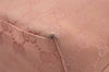 Authentic GUCCI Shoulder Hand Bag Purse GG Canvas Leather 0013386 Pink 5379I