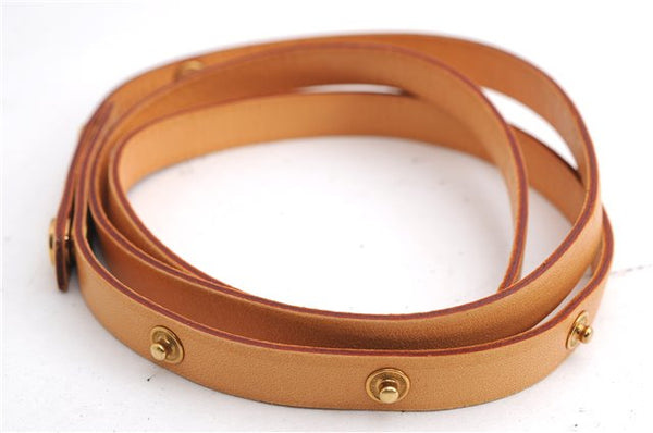 Auth Louis Vuitton Leather Shoulder Strap For Florentine S Beige 40.6" LV 5380E