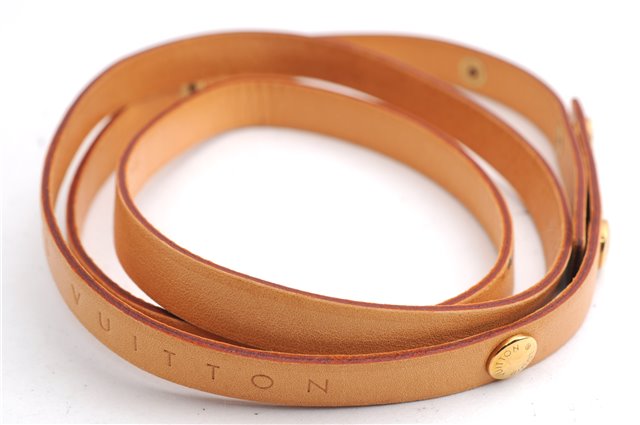 Auth Louis Vuitton Leather Shoulder Strap For Florentine S Beige 40.6