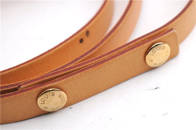 Auth Louis Vuitton Leather Shoulder Strap For Florentine S Beige 40.6