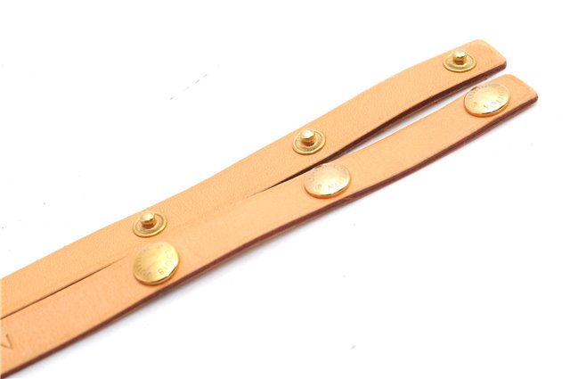 Auth Louis Vuitton Leather Shoulder Strap For Florentine S Beige 40.6