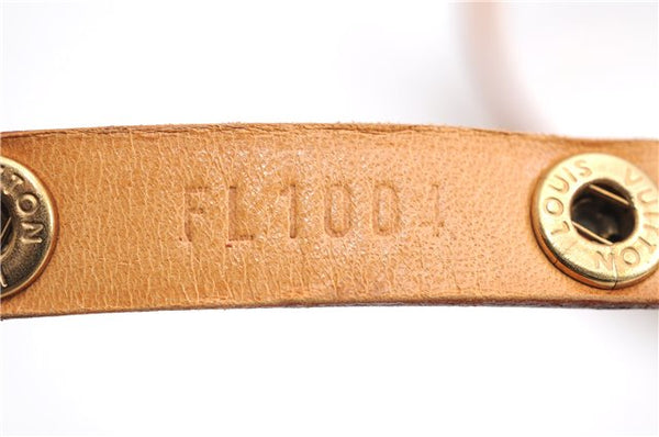 Auth Louis Vuitton Leather Shoulder Strap For Florentine S Beige 40.6" LV 5380E