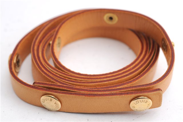 Auth Louis Vuitton Leather Shoulder Strap For Florentine S Beige 40.6