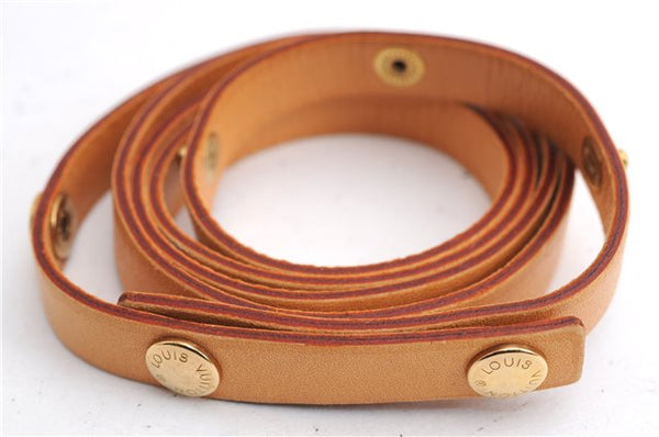 Auth Louis Vuitton Leather Shoulder Strap For Florentine S Beige 40.6" LV 5380E