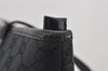 Authentic GUCCI Vintage Shoulder Tote Bag GG Canvas Leather 34339 Black 5380I