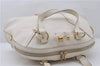 Authentic YVES SAINT LAURENT Muse Shoulder Hand Bag Leather 156464 White 5381D