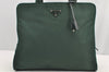 Authentic PRADA Nylon Tessuto Leather Shoulder Hand Bag Purse Green 5381I